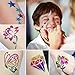 SKYMORE Glitter Tattoo Kit, Face paint, Temporary Tattoos, Make Up Body Glitter, With 24 Glitter Color,108 Uniquely Themed Tattoo Stencils, Body Art Design For Kids Teenager Adult,Halloween