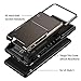 Vofolen Case for LG Stylo 5 Case Wallet [4-Card Pocket] Credit Card Holder ID Slot Anti-scratch Dual Layer Protective Bumper Rubber Armor Non-slip Hard Shell Cover Case for LG Stylo 5 5+ 5V -Gun Metal
