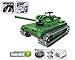 Bo Toys R/C Tank Building Bricks Radio Control Toy, 453 Pcs Military Battle Tank Kit with USB Rechargeable Battery, Construction Build It Yourself Toys