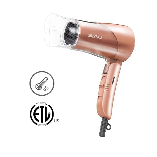 SIAU Ultra Low Radiation Hair Dryer Woman Ionic Ceramic Technology Far