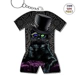 Creative Unique Steampunk Cat Key Ring Key Chain
