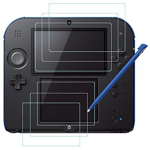 Screen protector and stylus for nintendo 2ds, afunta 3 …