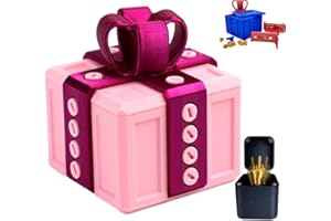 FUELEGO The Annoying Present Box, Prank Gift Box, Present Puzzle Case With Screws, Surprise Funny Prank Christmas Gift For Adults Container Novelty