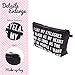 Llamazing Womens Cosmetic Bag Makeup Hand Bag Pencil Case Coin Purse (Five Rows of Letters)