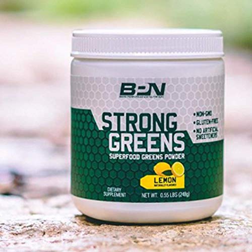 Bare Performance Nutrition, Strong Greens Superfood Powder, Antioxidants, Non-GMO, Gluten Free and No Artificial Sweeteners, Wheat Grass, Coconut Water, Turmeric and Monk Fruit (Mixed Berry)