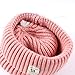 Cute Baby Beanie Hats for Boys Girls Cap Cotton Letter Knitted Ball Warm Children Hats (Pink)