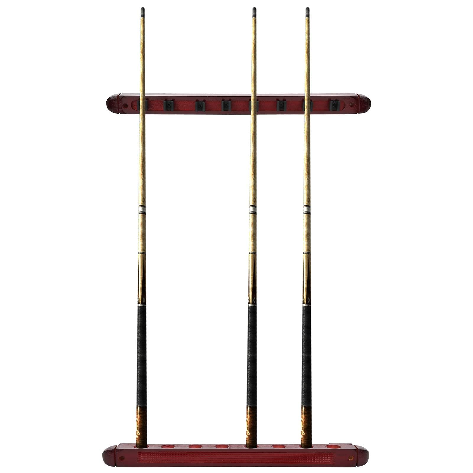 Pool Stick Holder Wall Mount, Wall Cue Rack Billiard Pool Cue Stick Holder Pool Cue Stick Holder Wall Mounted Billiard/Pool Cue Rack for Billiard Room or Club