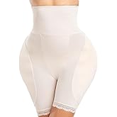 POP CLOSETS Women's Shapewear Control Panties High Waisted Hip Pads Shapewear bbl Shorts with Open Crotch