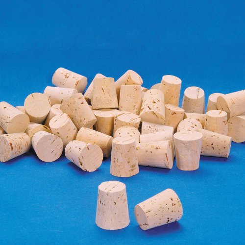XXXX Quality Cork Stoppers, Size 10, Top: 25 mm, Bottom: 20 mm, Pack of 100