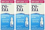 ReNu Rewetting Drops 0.5 Oz Travel Size (Pack Of 3)