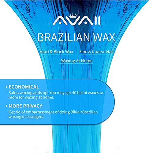 Home Waxing Warmer Kit, AVAII Hair Removal Brazilian Bikini Hard Wax Target for Eyebrows Lip Facial Legs Women Men - Thumbnail 3
