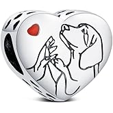 KEQ Me Charms for Pandora Bracelets S925 Silver Stocking Stuffers Gampad Controller YOGA Lucky Hamsa Hand Charm Beads Pendant Jewelry Christmas Gifts for Grandkids