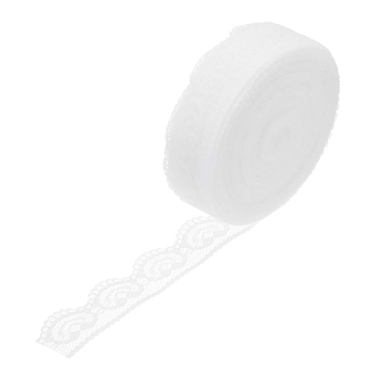 PATIKIL 1" x 29 Yard Lace Ribbon Trim Polyester Fabric Vintage Lace Trim for Sewing Crafts, Gift Wrapping, Bridal Dress Wedding Flower Decoration, Beige