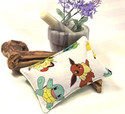 Anime Cartoon Eye Pillow - Flax Heating Pad - Natural Headache Remedy - Aromatherapy Pain Relief - Sinus Pain Relief - Migraine Aid