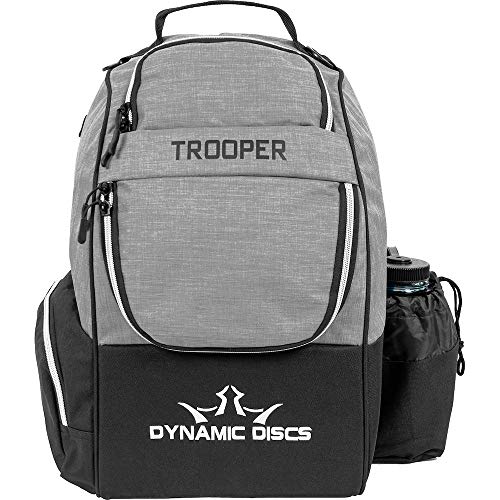 Dynamic Discs Trooper V2 Backpack Disc Golf Bag - Heather Gray/Black - Thumbnail 5