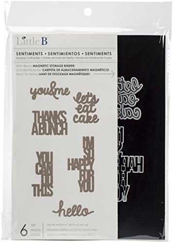 Little B 100591 6 Piece Sentiments Cutting Dies
