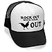 Megashirtz - Rock Out - Vintage Style Trucker Hat Retro Mesh Cap