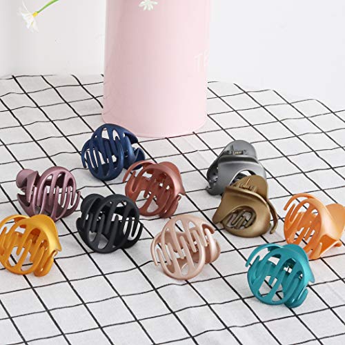 Hair Claw Clips,Fascigirl 10PCS Jaw Clips Vintage Non Slip Simple Irregular Hair Clamps Fashion Claw Clips Hair Accessories For Women Girls