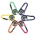 PROLOSO 36 Pack Carabiner Compasses for Kids Assorted Colors Belt Clips School Prizes Party Favors