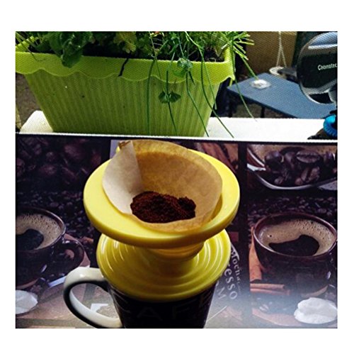 image for Kuke Reusable Silicone Coffee Dripper with Hook,Collapsible Coffee Fil