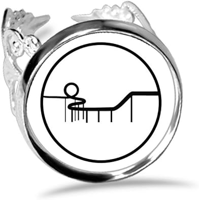Diythinker Roller Coaster Amusement Park Silhouette Ring Adjustable Love Wedding Engagement Amazon Com