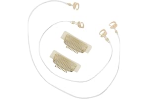 Fshine Replacement Blonde Stickable Clips for Wire Hair Extensions (Invisible Fishing Line 2 Elastic Wire 、3 Inelastic Wire and Removable Clips)