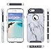 ULAK iPhone 6s Case, iPhone 6 Case Marble, Slim Hybrid Protective Scratch Resistant Hard Back Shock Absorbent TPU Bumper Case for Apple iPhone 6/6s 4.7 inch (Artistic Marble)