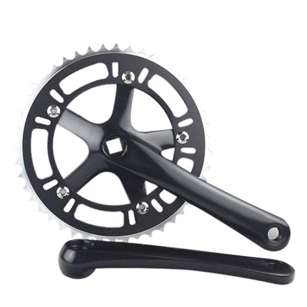 SENQI 46T*170mm Single Speed Fixed Gear Road Bike Crankset Fixie Cycling Track Crankset Cranks CNC