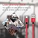 Xcords(TM) 3Pack 6Ft Nylon Braided 8 Pin Lightning to USB Cable Data Syncing Cord Compatible with iPhone 7/7 Plus/6/6 Plus/ 6s/ 6s Plus /5/5s/5c/SE/iPad/iPod/Beats Pill+(Red)