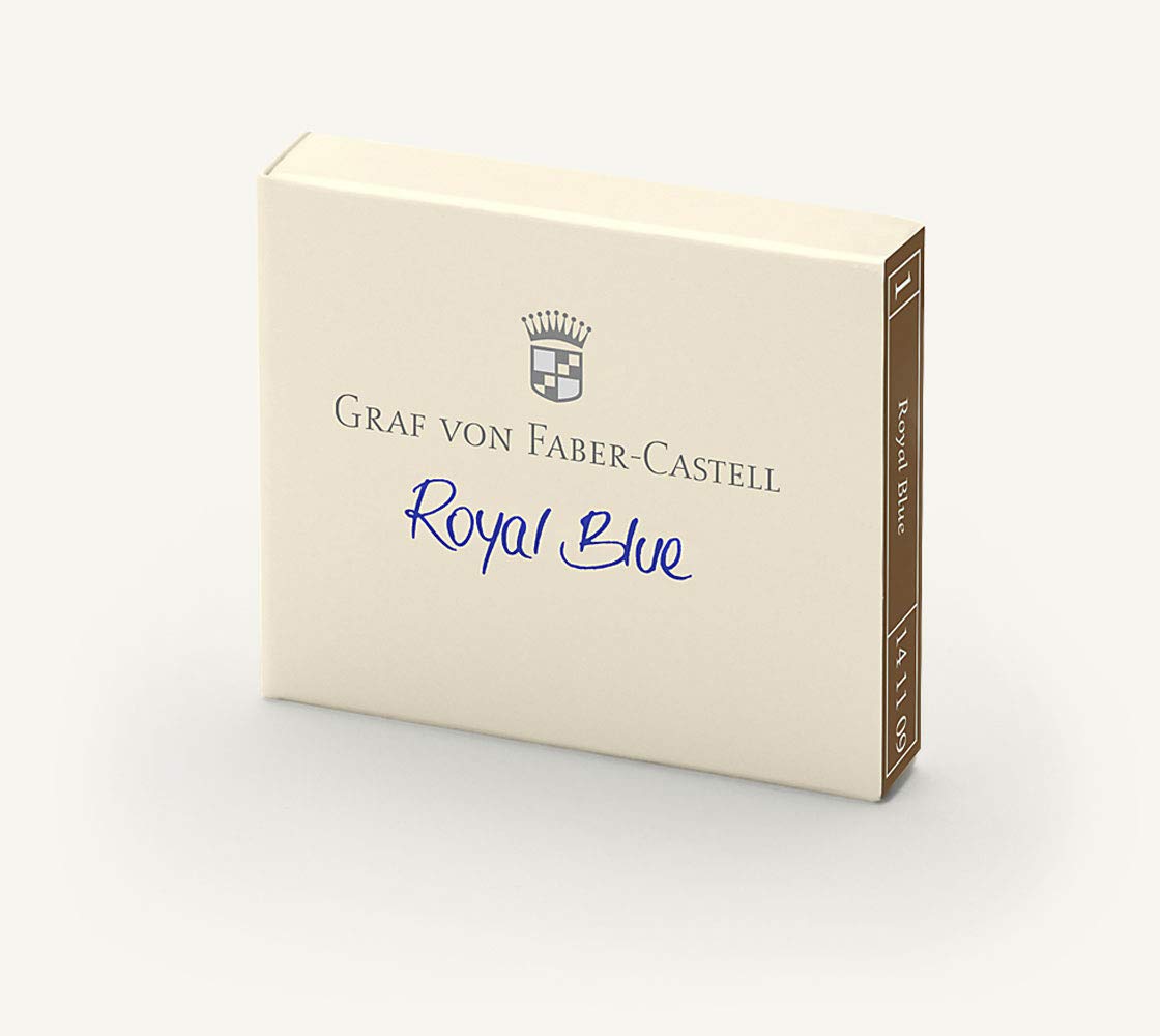 Graf von Faber-Castell Ink cartridges Royal Blue non permanent 6x 141109