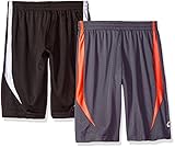 CB Sports Big Boys Multi Pack Athletic Shorts, 2 Pack -Black/Charcoal -SK99, 14/16