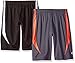 CB Sports Big Boys Multi Pack Athletic Shorts, 2 Pack -Black/Charcoal -SK99, 14/16