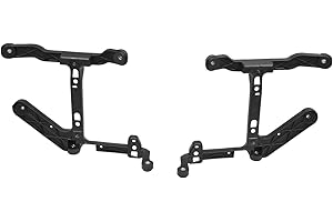 Front Driver and Passenger Side Fog Light Bracket Set | 2-Piece Kit | PP Plastic/Fiberglass - Compatible With 2013-2018 RAM P