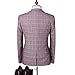 Mens 3-Piece Suit One Button Plaid Dress Blazer Jacket & Vest & Trousers Set