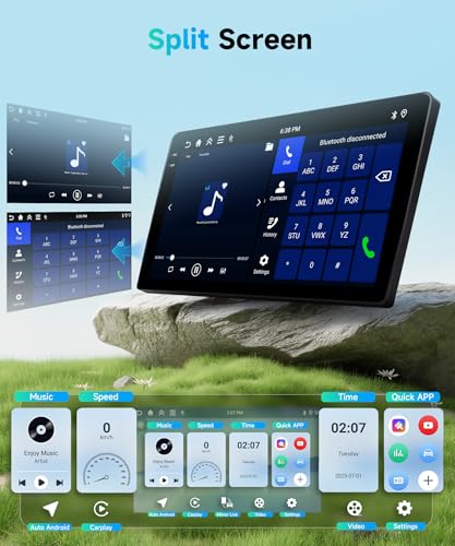 Rimoody 4G+64G Android Autoradio per Lancia Ypsilon 2006-2011 Wireless Carplay Android Auto, 9 Pollici Incell Touchscreen Radio con GPS Navi WiFi Bluetooth FM/RDS/EQ/USB SWC Telecamera Posteriore