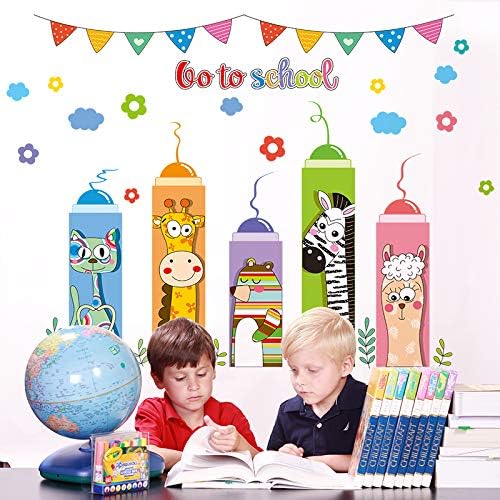 Amazon Com Wall Stickers Cartoon Sticker Paper Wallpaper School