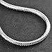 NKYKOLA 925 Sterling Silver Snake Chains Bracelet fit European Beads, 3 mm
