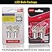 HSUN BAX9S H6W LED Bulbs,High Power 20LED SMD3014 Chip 880LM Extremely Bright Bulbs with Canbus for Dome Reading Light and Indicator,2 Pack,6000K White