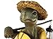 Funny Country Turtle W/ Lantern Statue Outdoor Figure