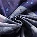 SYNEE Moon Stars Wall Tapestry Outer Space Tapestry Galaxy Tapestry Night Sky and White Cloud Tapestry for Room (51.2 x 59.1 inches)