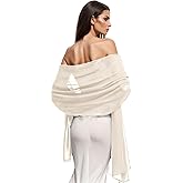 Wander Agio Womens Shawl Party Wraps Evening Dress Bridesmaid Long Scarves for Wedding Lightweight Chiffon Translucent