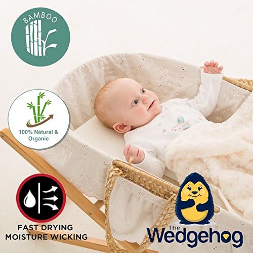 Wedgehog® - 28 cm Bamboo Moses Basket Reflux Wedge