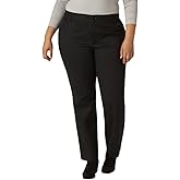 Lee Womens Plus Size Wrinkle Free Relaxed Fit Straight Leg Pant