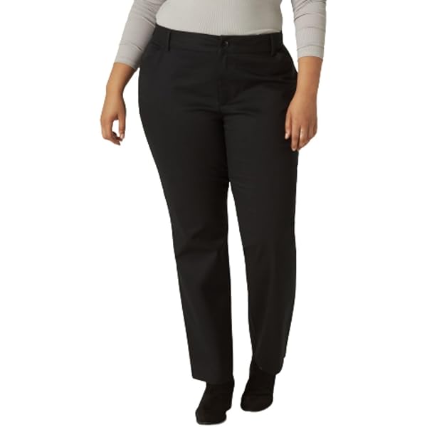 fitted lace wedding dress Lee Women's Plus-Size Modern Series Curvy Fit Maxwell Trouser, Brown City  Grid, 22W Medium at Amazon Women's Clothing store