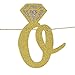 CC Party Co. BRIDE TO BE Gold Glitter Banner with Diamond Ring Detail | bachelorette party | bridal shower | engagement party | wedding shower | hen party | decorative sign