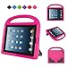 MENZO Kids Case for iPad 2 3 4, Light Weight Shockproof Handle Stand Kids Friendly Case for iPad 2, iPad 3rd Generation, iPad 4th Generation Tablet, Rose