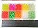 QualyQualy Assorted, Plastic Glass fishing beads Red Yellow Mix Color Luminous Glow 4mm 1000pcs