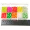1000-Pcs-4mm-Hard-Plastic-Red-Glow-Yellow-Mix-Color-Fishing-Beads-in-Box-Bulk-Set-Tool-DIY