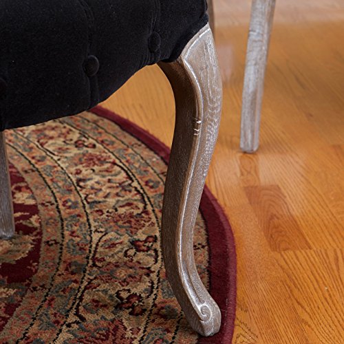 Best Selling Lane Tufted Fabric Dining Chair, Charcoal, Set of 2 - Thumbnail 3