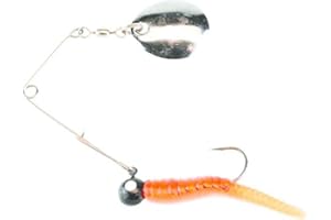 Berkley Johnson™ Beetle Spin® Nickel Blade, 1-1/8-Inch, Fire Orange Crawfish